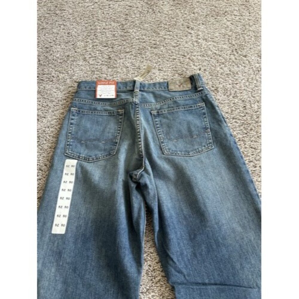 American Eagle Loose Fit Souple Straight Leg Men's Size 32x30 Y2K 2000s New - Picture 12 of 12